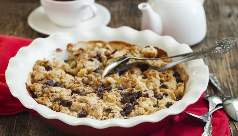Crumble de poire et chocolat