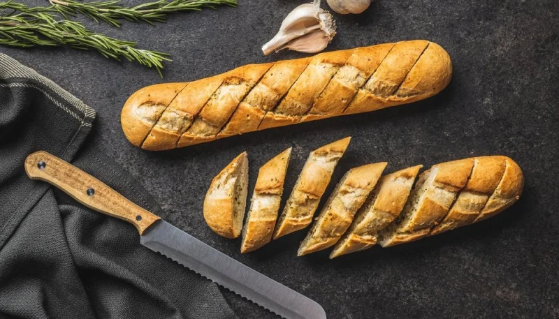 Pain à l'ail et aux herbes