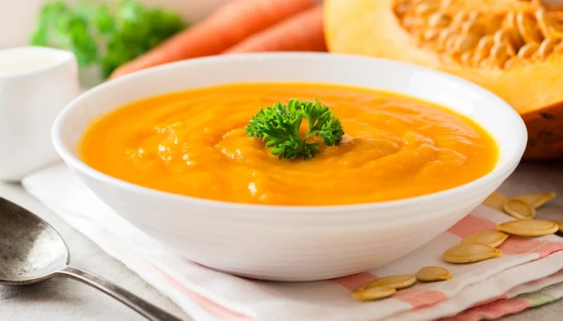 Soupe à la citrouille et carotte