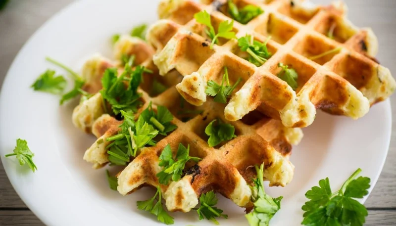 Gaufres épicé à la patate douce