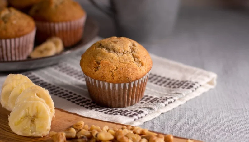 Muffins à la banane et aux noix