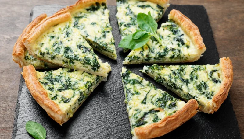 Quiche saumon et épinards