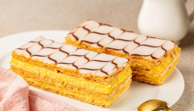 Mille-feuille vanille et crème pâtissière