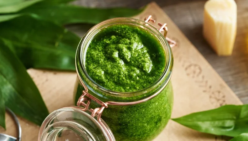 Pesto maison à l'ail des ours
