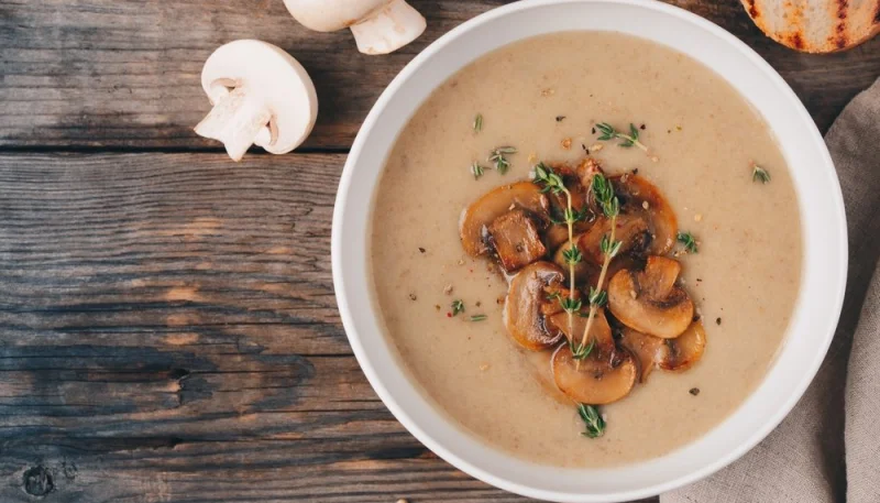 Velouté de champignons maison