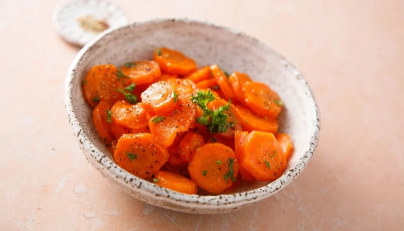 Carottes glacées au miel et cumin