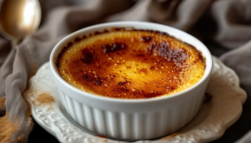 Crème brûlée à l’orange et cannelle