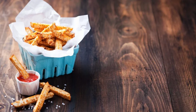 Frites de céleri-rave au paprika fumé