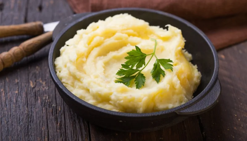 Purée de navets et pommes de terre au beurre noisette