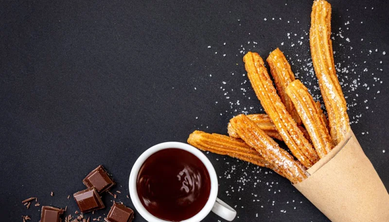 Churros faciles et sauce chocolat
