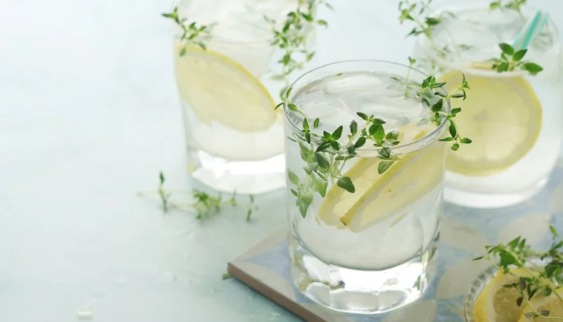 Citronnade au thym