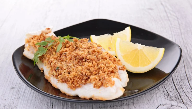 Filets de merlan en croûte de noisettes