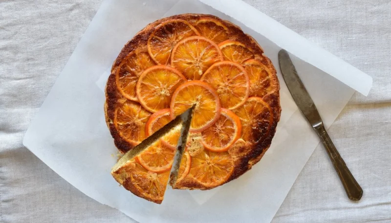 Gâteau renversé à l’orange et caramel