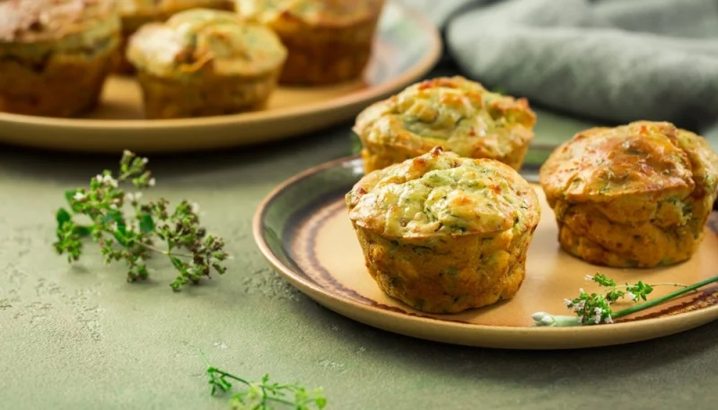 Muffins salés au roquefort et noix