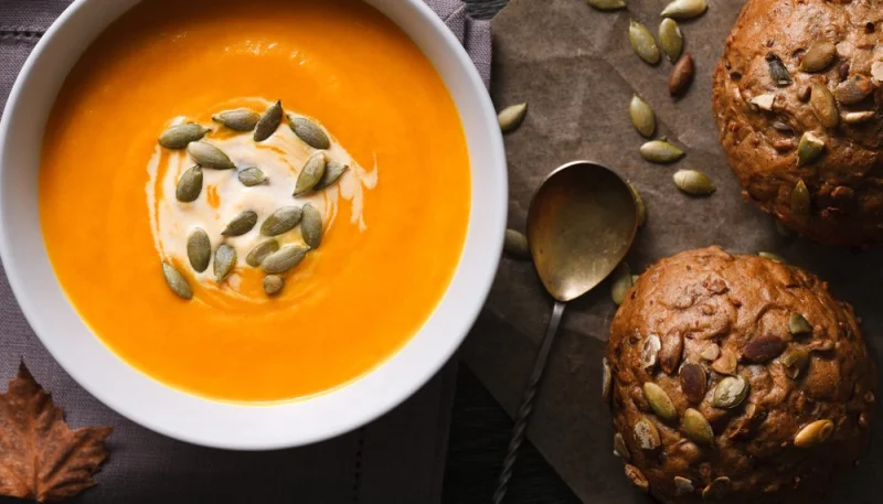 Velouté de potimarron au curry