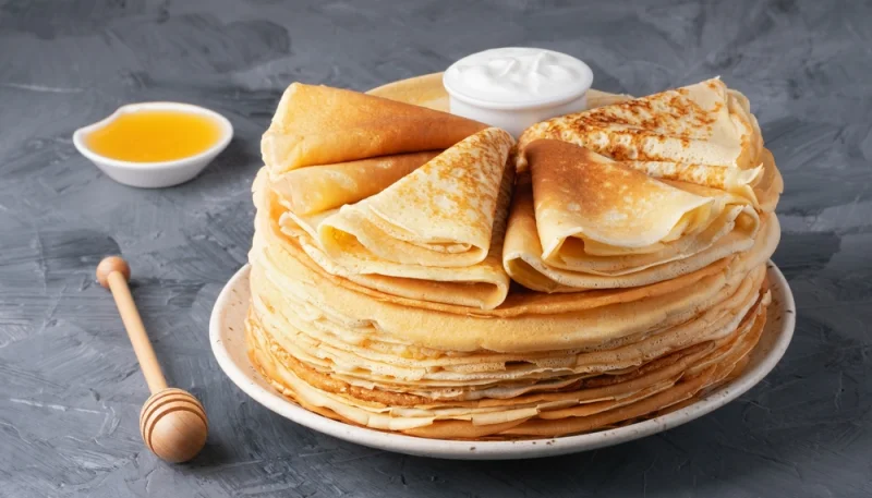 Crêpes légères à la vanille