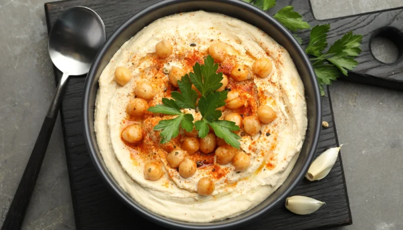 Houmous crémeux au persil