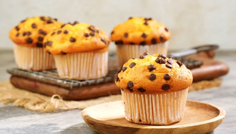 Muffins aux clémentines et pépites de chocolat