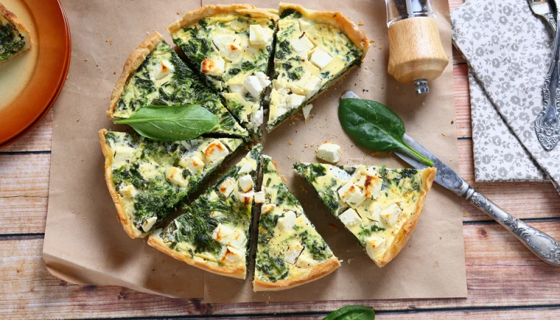 Quiche aux épinards et feta