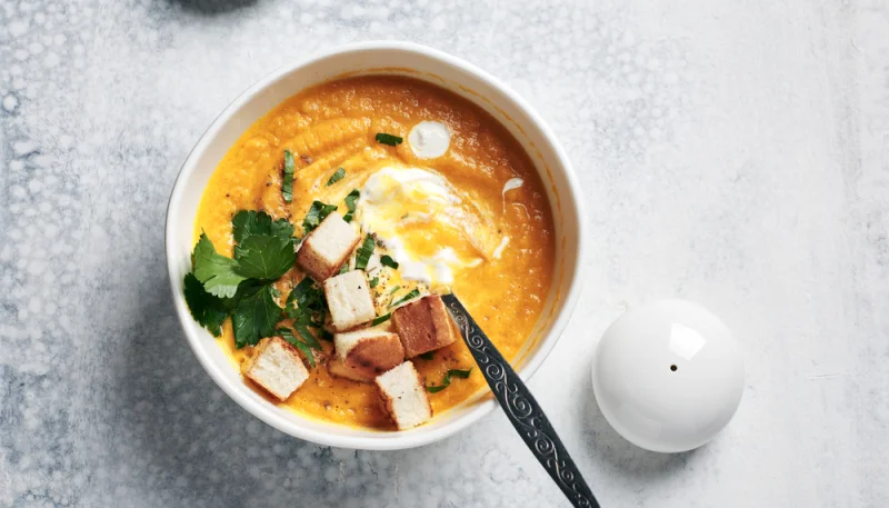 Velouté de citrouille crémeux