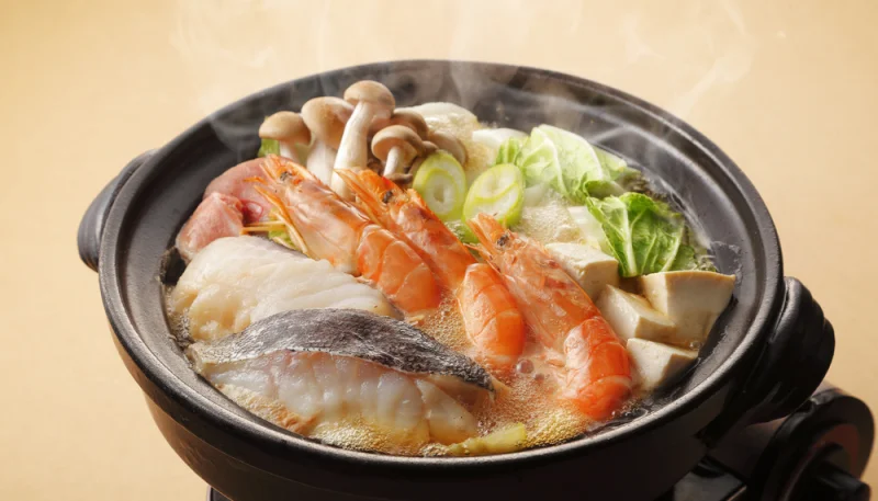 Hot-pot de fruits de mer japonais