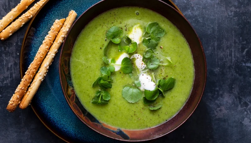 Soupe de cresson et pommes de terre