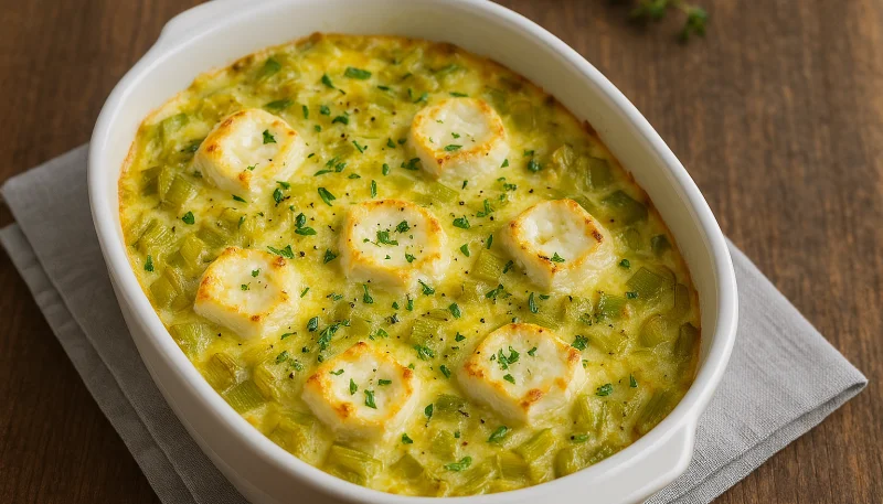 Gratin de poireaux aux œufs et chèvre – Recette IG bas réconfortante et de saison