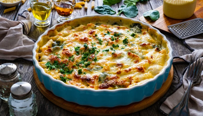 🧀 Gratin de poulet aux champignons