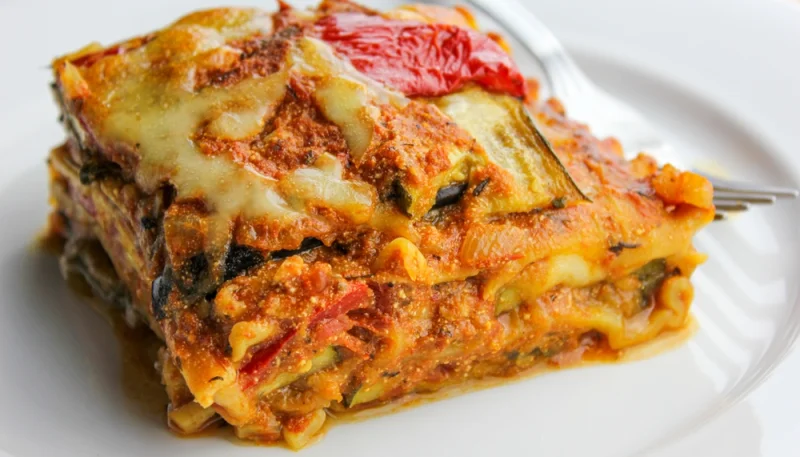 Lasagnes aux légumes grillés et mozzarella