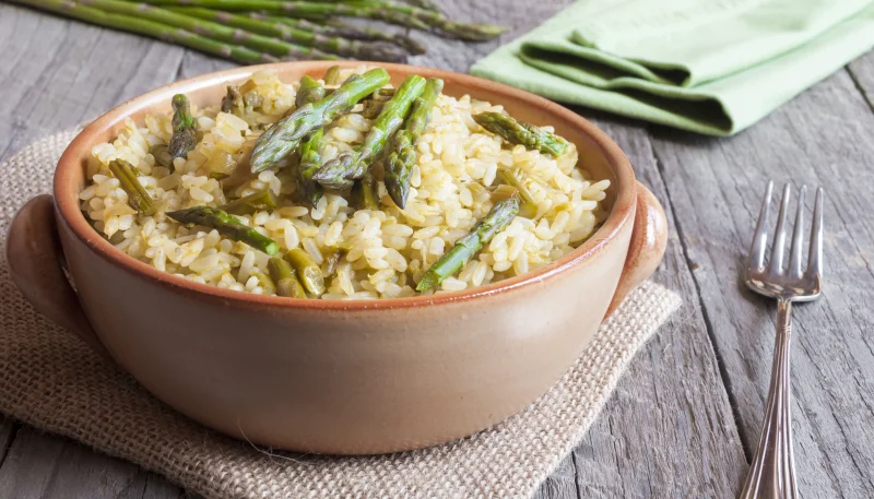 Risotto aux asperges vertes et parmesan