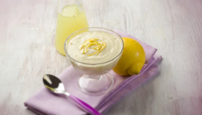 Mousse légère au citron et fromage blanc