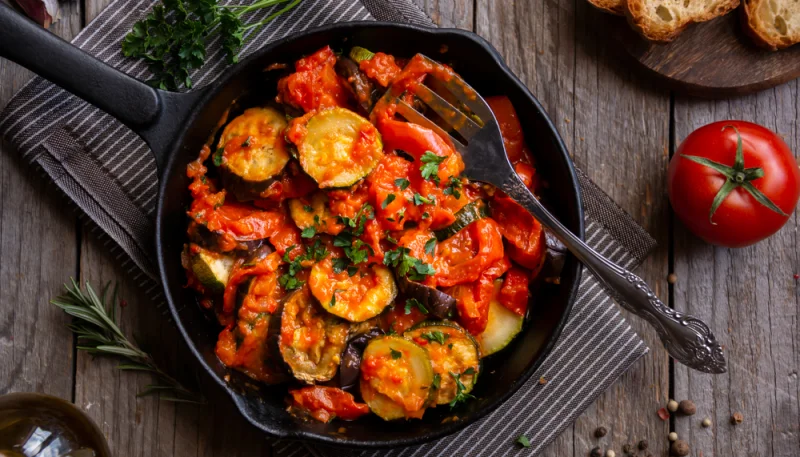 Ratatouille express à la poêle