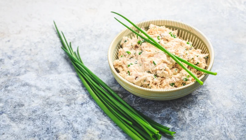 Rillettes de thon au fromage frais et ciboulette
