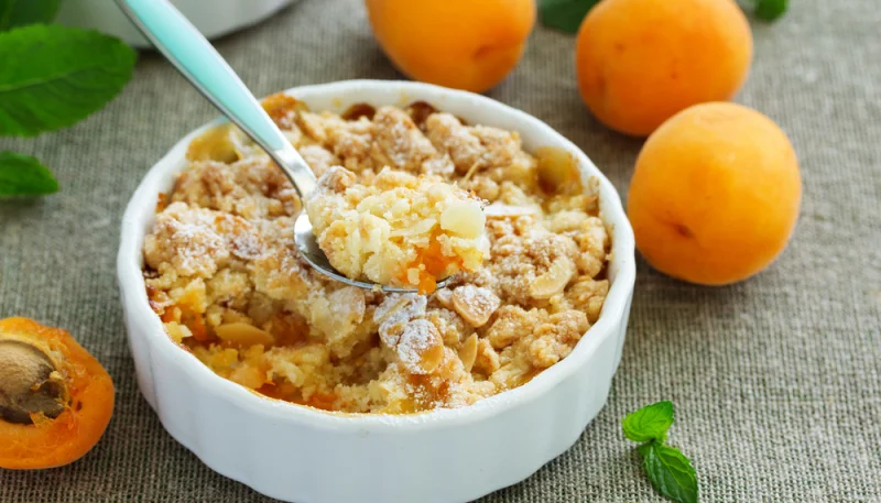 Crumble abricot et amandes