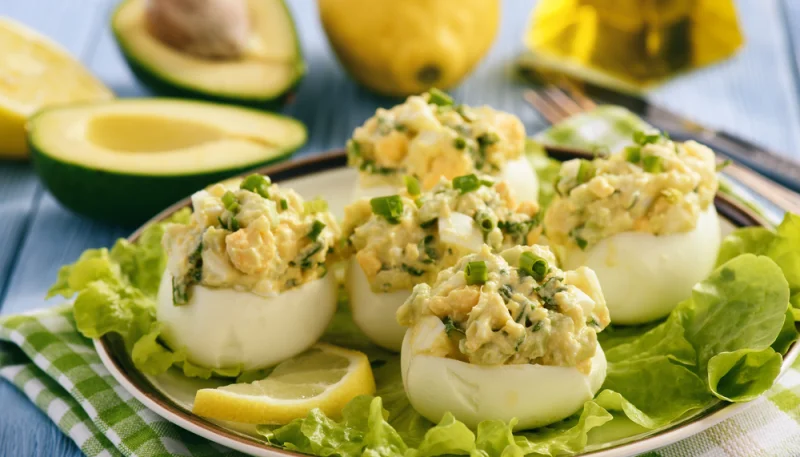 Œufs mimosa à l’avocat