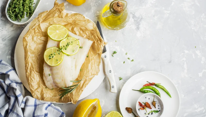 Papillotes de cabillaud au citron et thym