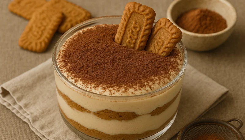 🍰 Tiramisu au spéculoos sans œufs – Un dessert ultra fondant et facile