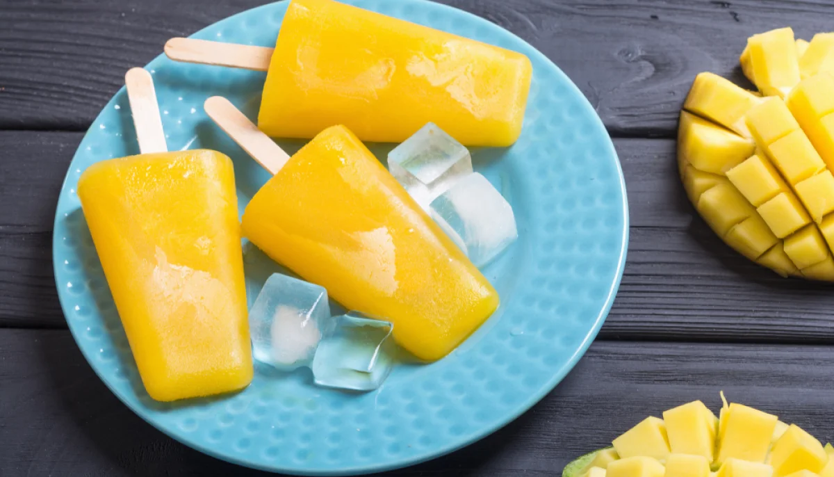 Glace maison à la mangue