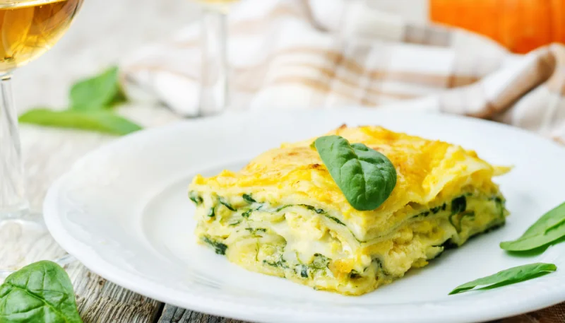 Lasagnes aux épinards et ricotta, version light