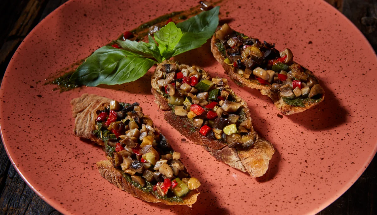 Bruschettas aux légumes grillés