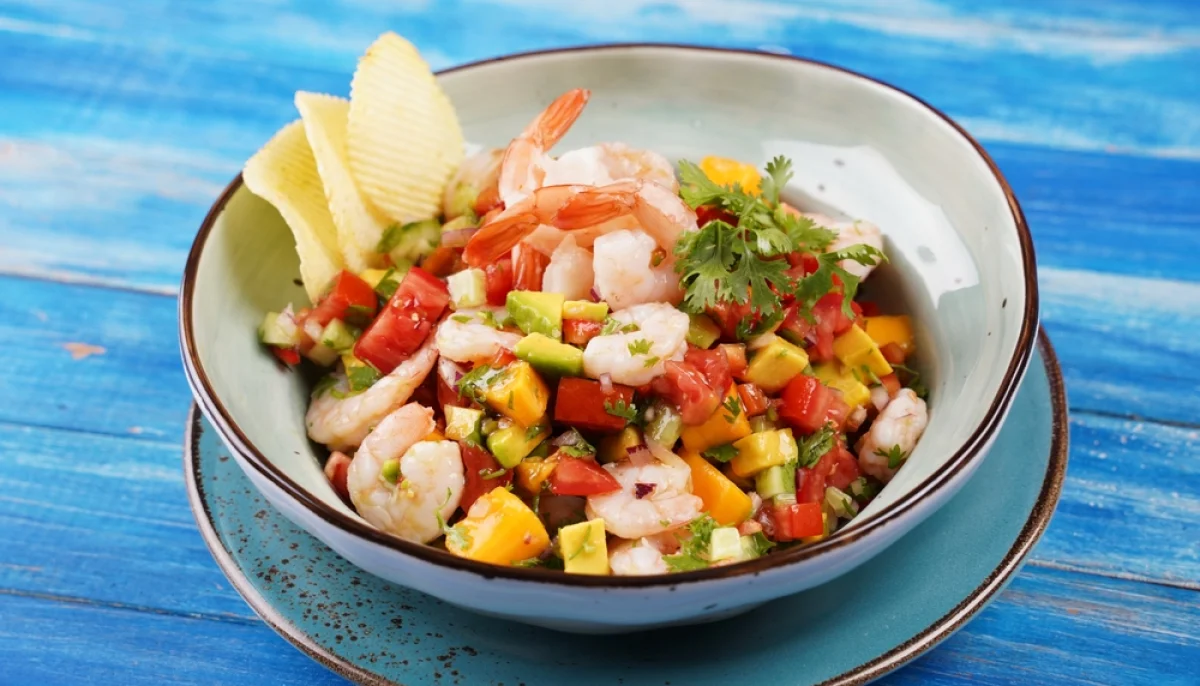 Ceviche de crevettes au citron vert