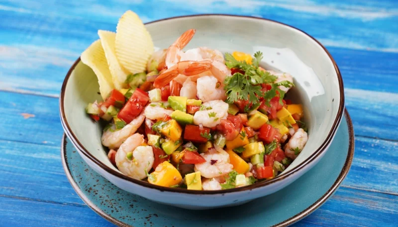 Ceviche de crevettes au citron vert