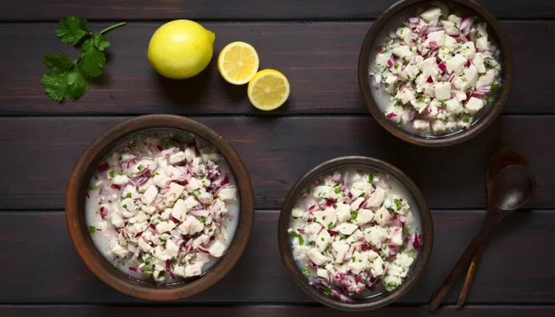 Ceviche de daurade au citron