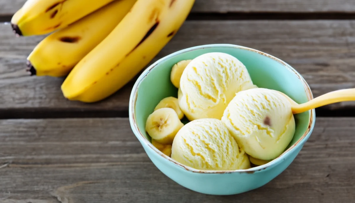 Glaces maison à la banane sans sorbetière