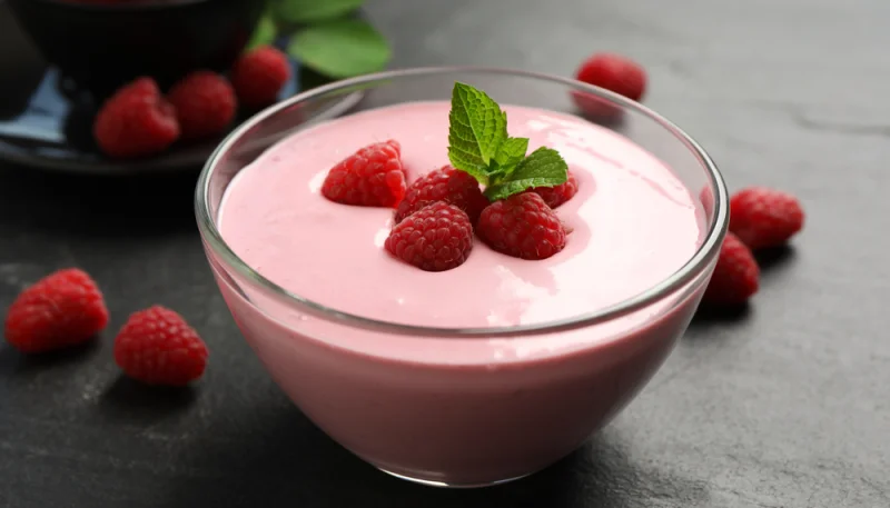 Mousse légère à la framboise