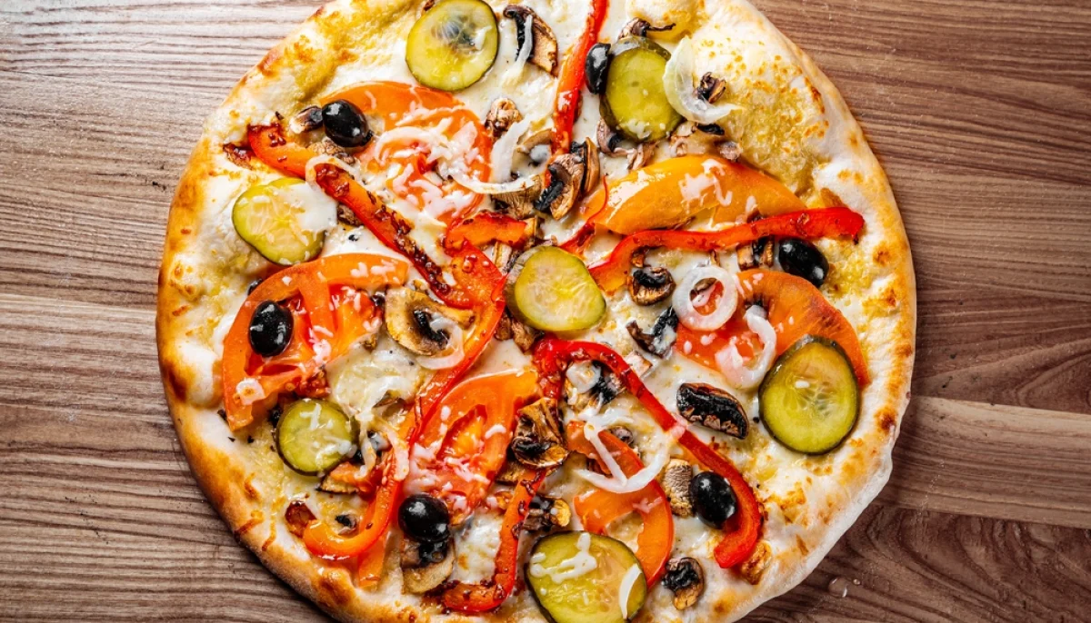 Pizza express à la poêle aux légumes grillés