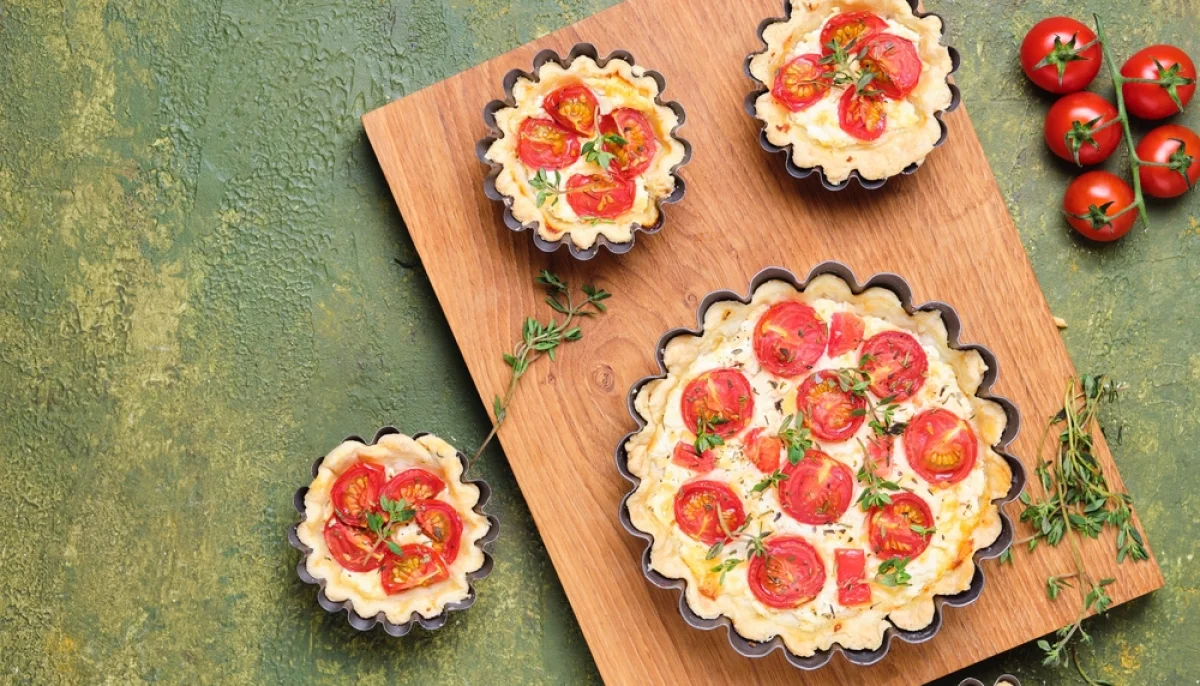 Quiche légère aux tomates cerises et feta