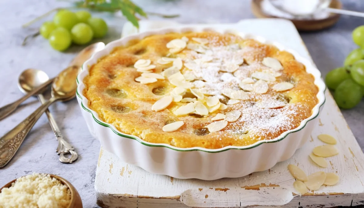 Clafoutis au raisin blanc