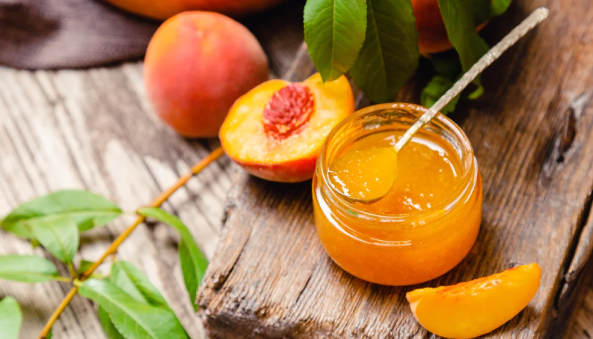 Confiture de pêches au safran