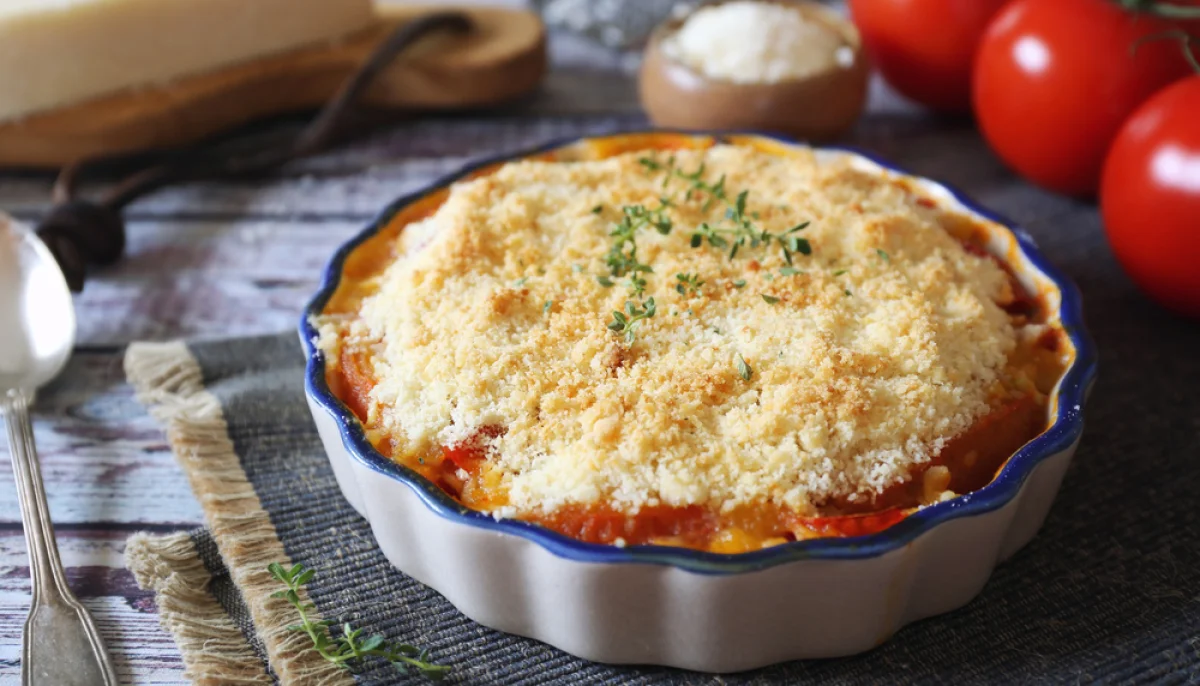 Crumble salé tomates et parmesan